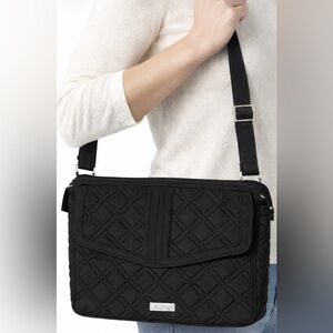 VERA BRADLEY Classic Black Quilted Glenna Shoulder Bag - Black